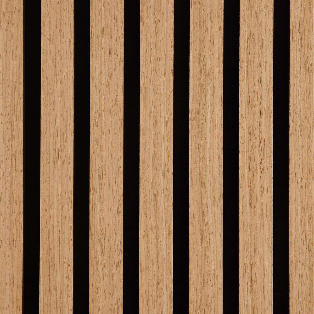 Akustikpaneel Grace in Schwarz/Eiche furniert 2er Set - Eichefarben/Schwarz, MODERN, Holz/Holzwerkstoff (60,5/120/2cm) - Mömax