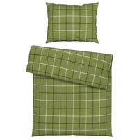 Bettwäsche Gitterkaro ca. 160x210cm - Grün, Modern, Textil (160/210cm) - Modern Living