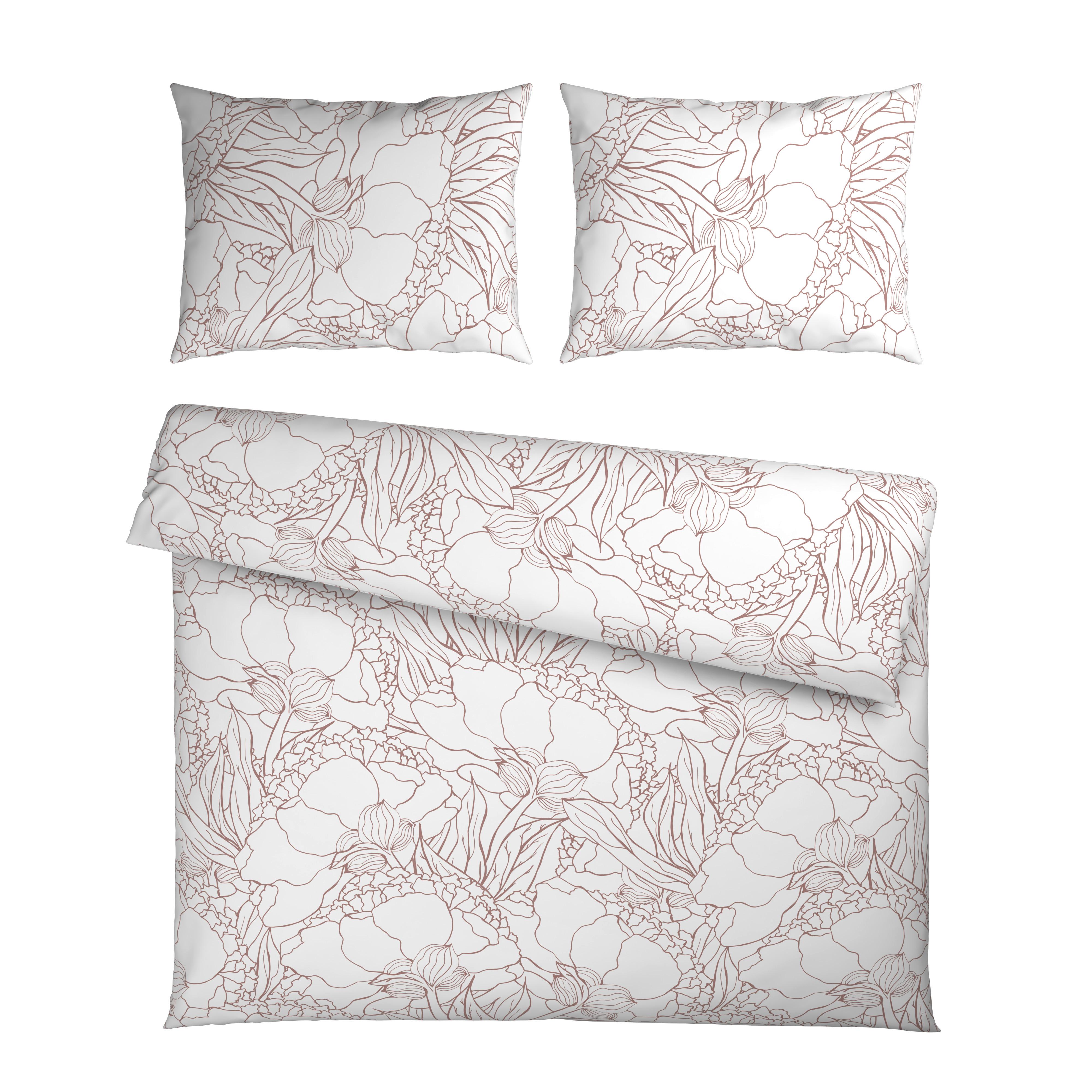 Posteljina Emma Xxl 200x200/2x60x80cm - prljavo ružičasta, tekstil (200/200cm) - Mömax