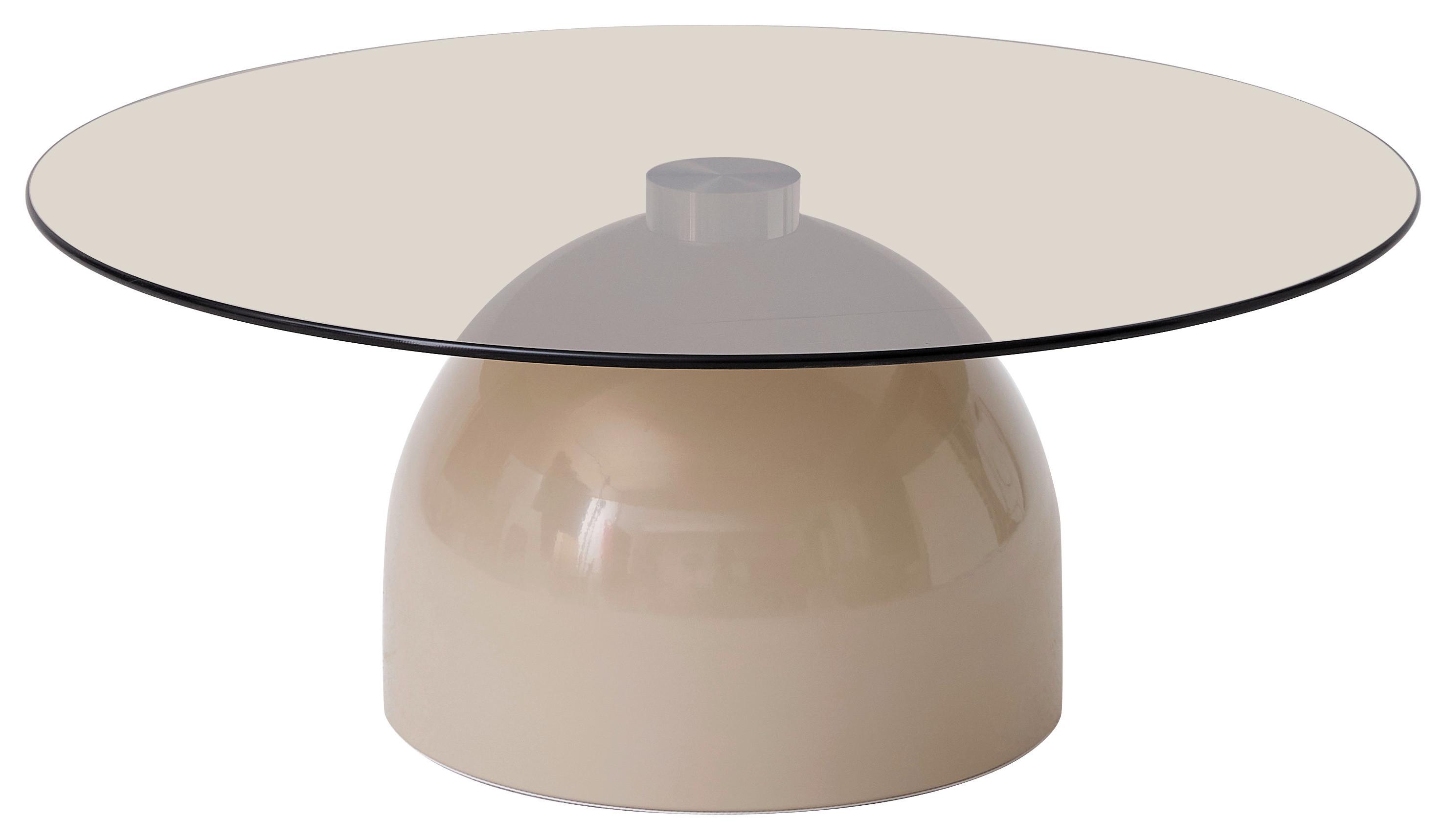 Klub Sto Jade - siva/bež, Moderno, staklo/metal (80/32cm) - Modern Living