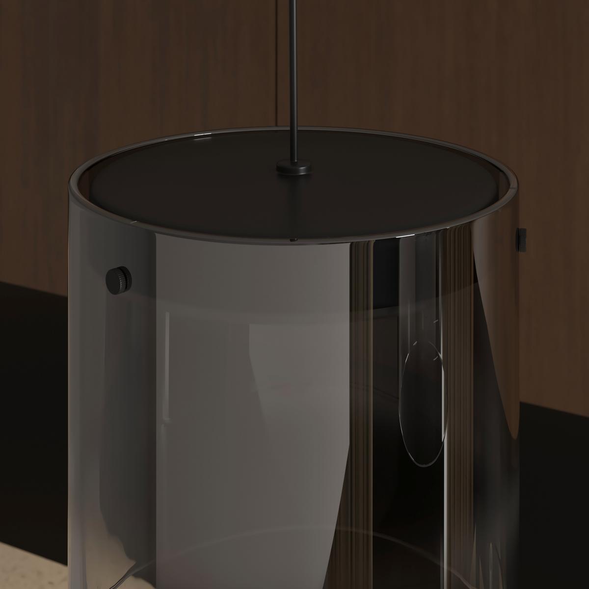 LAMPA WISZĄCA LED BAIA *DK* - czarny, Design, metal/szkło (100/20/180cm) - Dieter Knoll