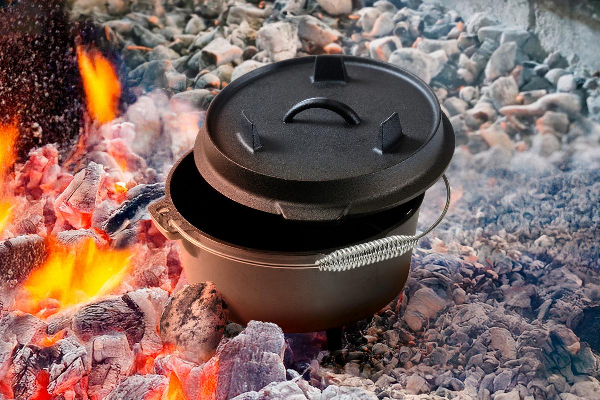Dutch-Oven-Set Bernd Schwarz ca. 8 l - Schwarz, Konventionell, Metall (25/20cm) - Mömax