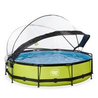 Bazen Exit Lime Pool, Ø 360cm - siva, Konvencionalno, umetna masa (360/76cm) - EXIT Toys