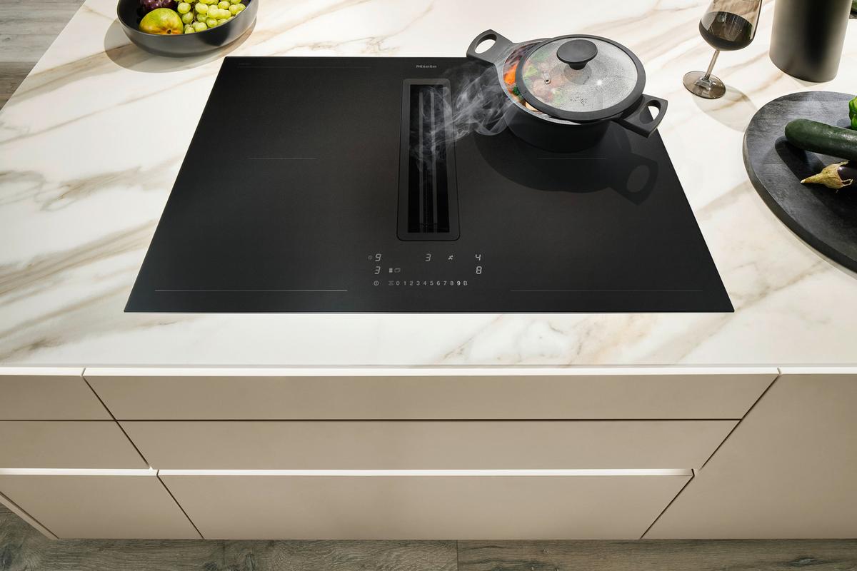 Einbauküche Velluto ohne Geräte, Lava Softmatt - MODERN, Holzwerkstoff (285/268cm) - Nolte Küchen