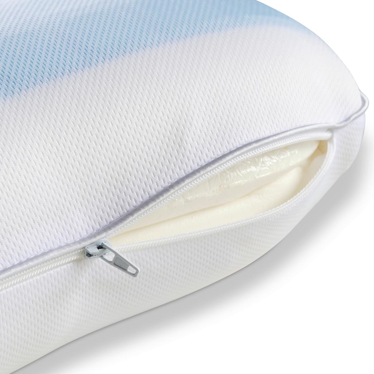 Anatomski Jastuk Cloud 60x40x12cm - bijela/plava, tekstil (60/40/12cm) - Premium Living