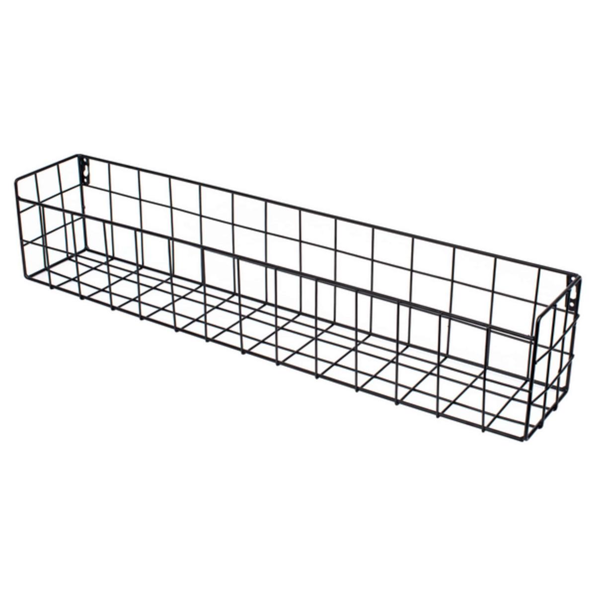 Stenski Regal Ludwig - črna, Moderno, kovina (60/12/10cm) - Mömax