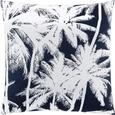 Zierkissen Palm Tree ca. 45x45cm - Blau/Weiß, LIFESTYLE, Textil (45/45cm) - MÖMAX modern living