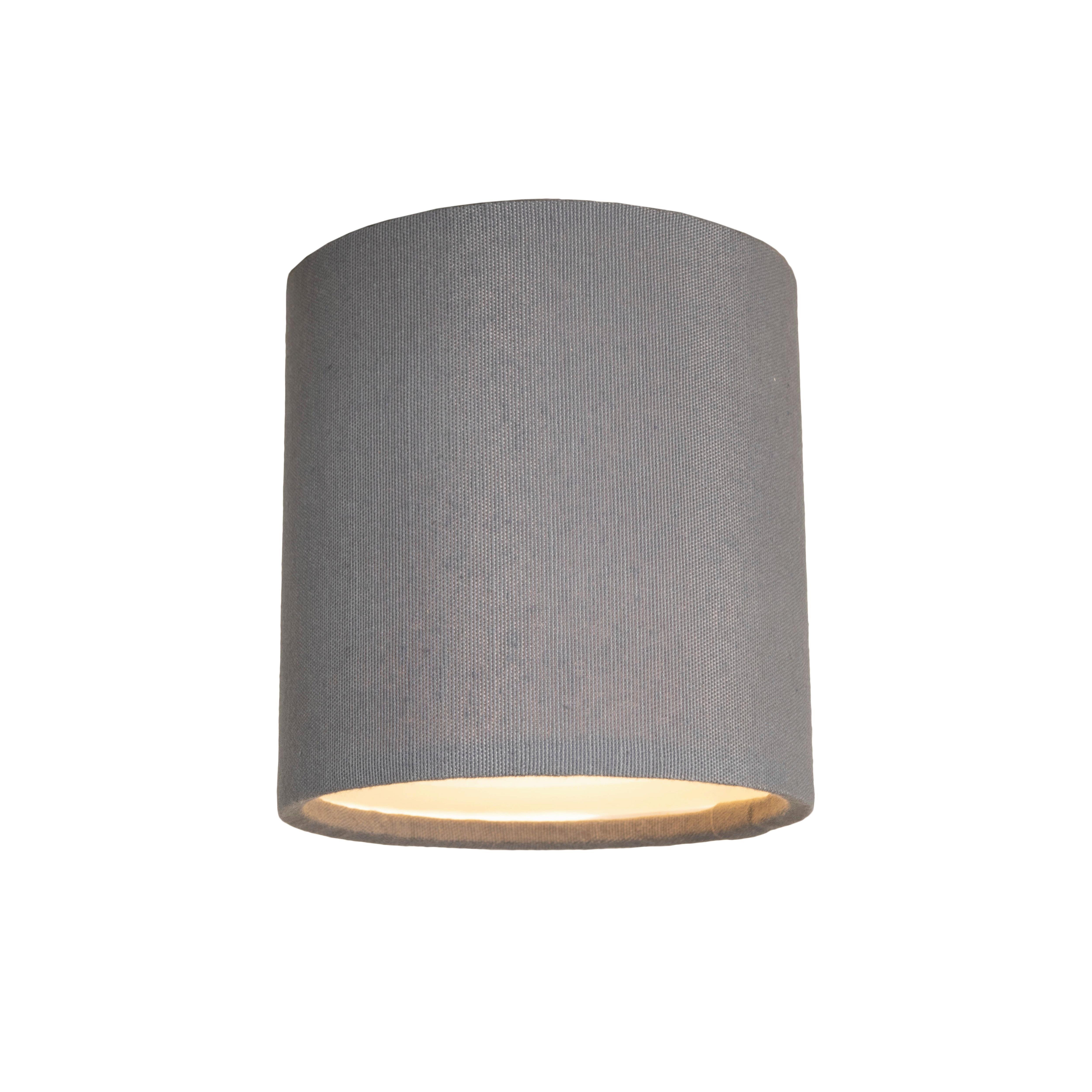 Deckenleuchte Bulgi in Grau max. 10 Watt - Dunkelgrau, Konventionell, Kunststoff/Textil (11,5/12cm) - Modern Living