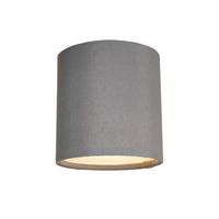 Deckenleuchte Bulgi in Grau max. 10 Watt - Dunkelgrau, KONVENTIONELL, Kunststoff/Textil (11,5/12cm) - Modern Living