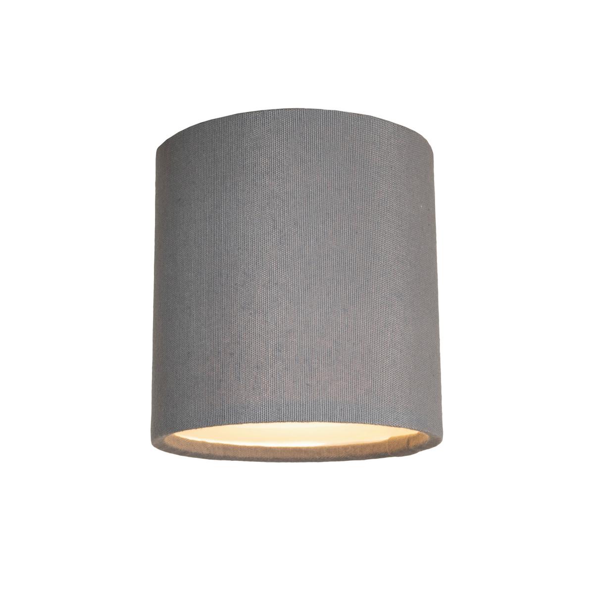 Deckenleuchte Bulgi in Grau max. 10 Watt - Dunkelgrau, KONVENTIONELL, Kunststoff/Textil (11,5/12cm) - Modern Living