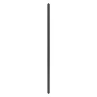 Möbelgriff In Schwarz - Schwarz, Modern, Kunststoff (103,5/2,8/2cm) - Based