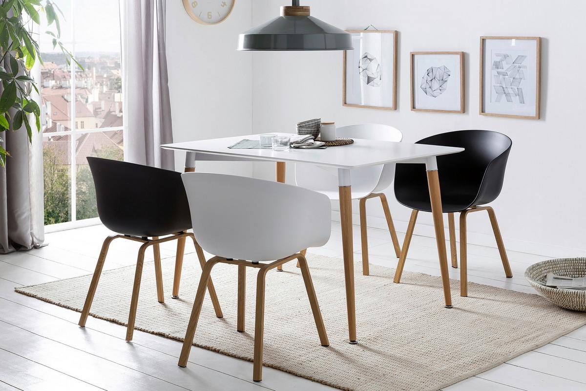 Set Naslanjačev Skandi, Ćrna, 2-Delni - črna/naravne barve, Moderno, kovina/umetna masa (54,5/77,5/54cm) - Livetastic