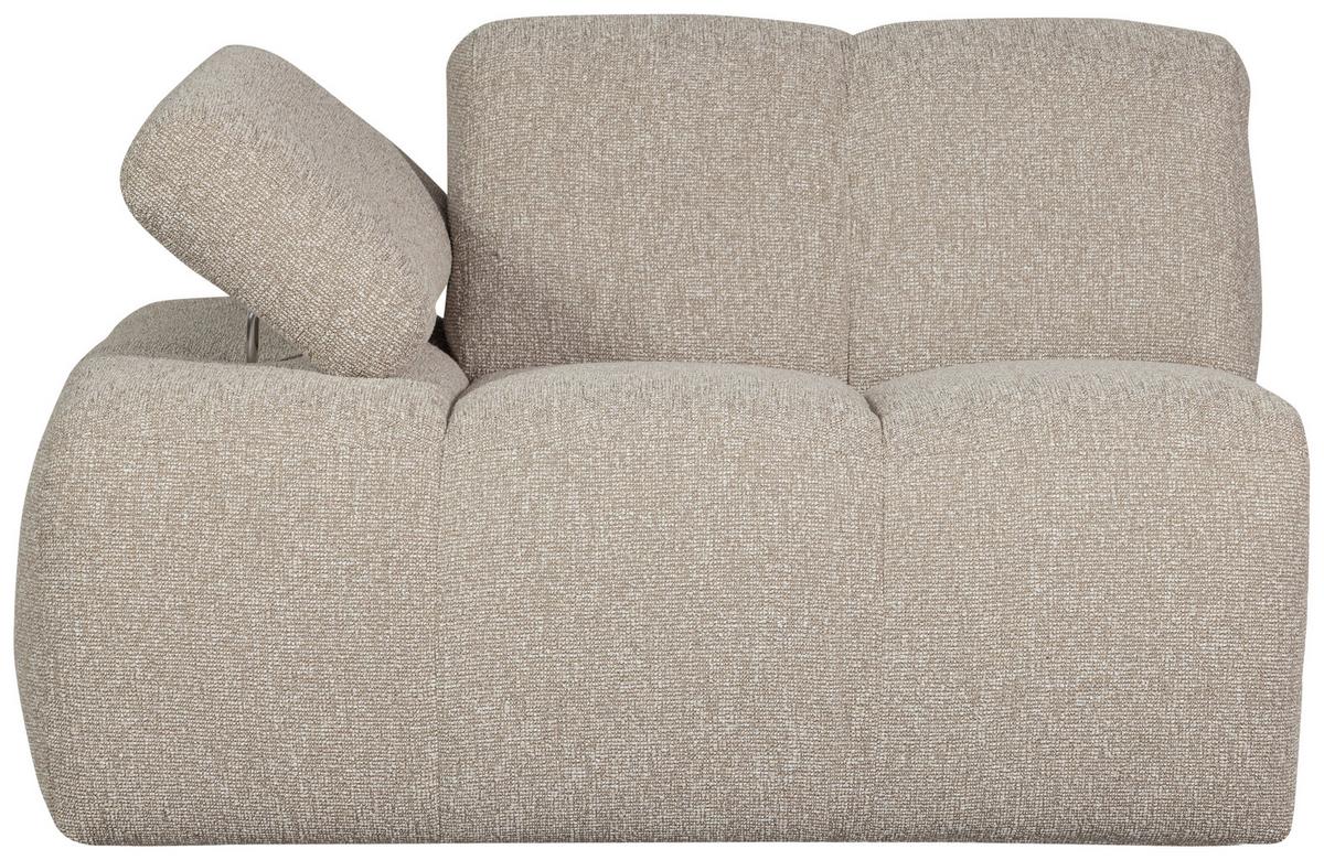 Sofaelement Mojo Beige B: 97cm - Beige/Schwarz, Design, Kunststoff/Textil (97/74/124cm) - Livetastic