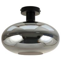 Plafonieră Tipo - negru, Modern, sticlă/metal (30/23,5cm) - Mömax