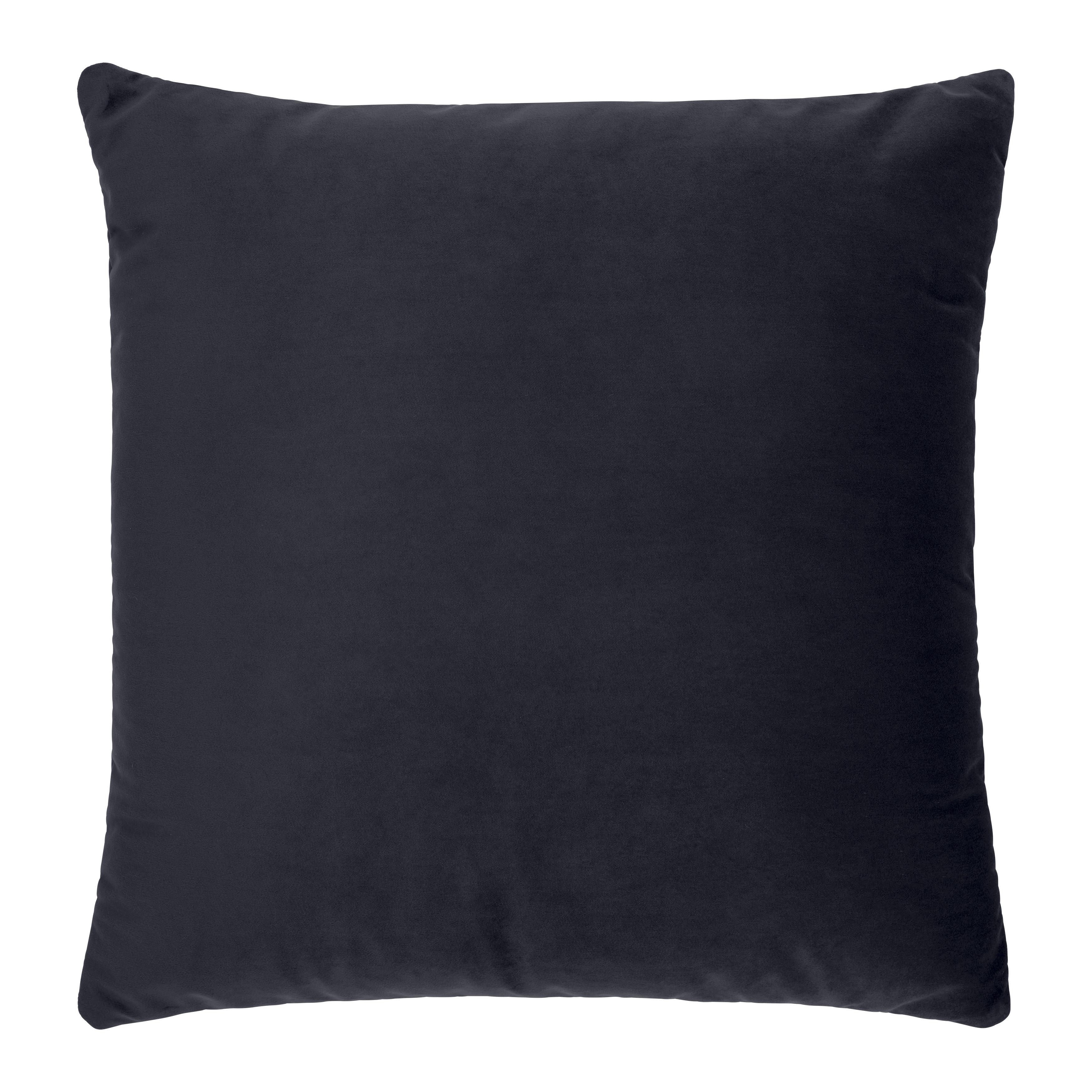 Sofakissen Trendy Dunkelblau ca. 55x55cm - Dunkelblau, MODERN, Textil (55/55cm) - Premium Living