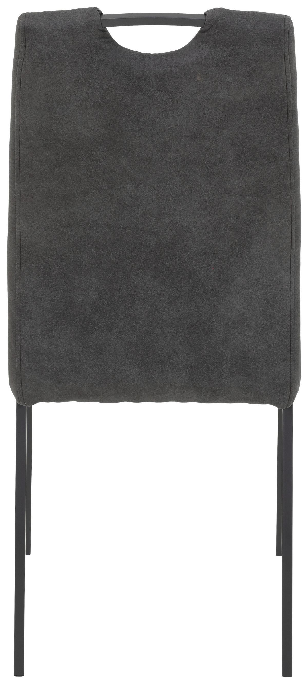 Stuhl-Set Elif Anthrazit - Anthrazit/Grau, MODERN, Textil/Metall (44/96/64cm) - MID.YOU