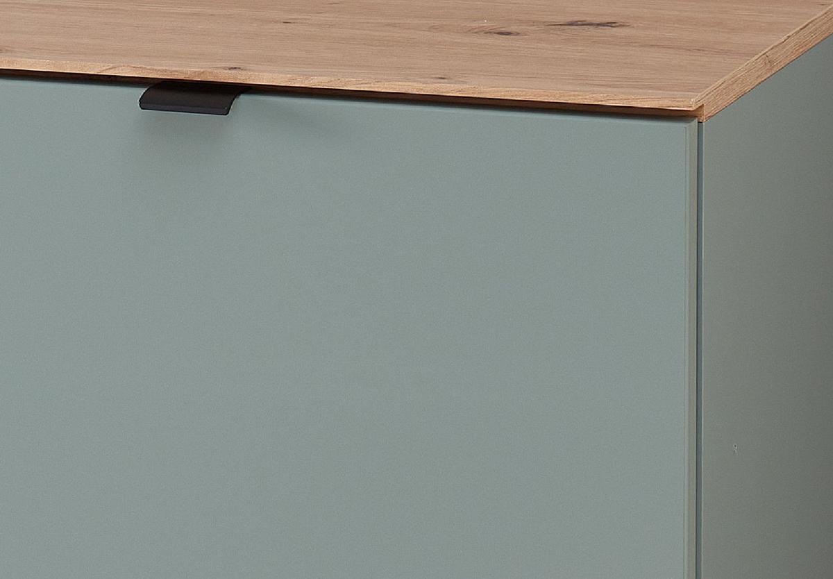 SZAFKA UCHYLNA NA BUTY DIANA - czarny/szałwiowy, Design, materiał drewnopochodny/metal (55/84/37cm) - Voleo