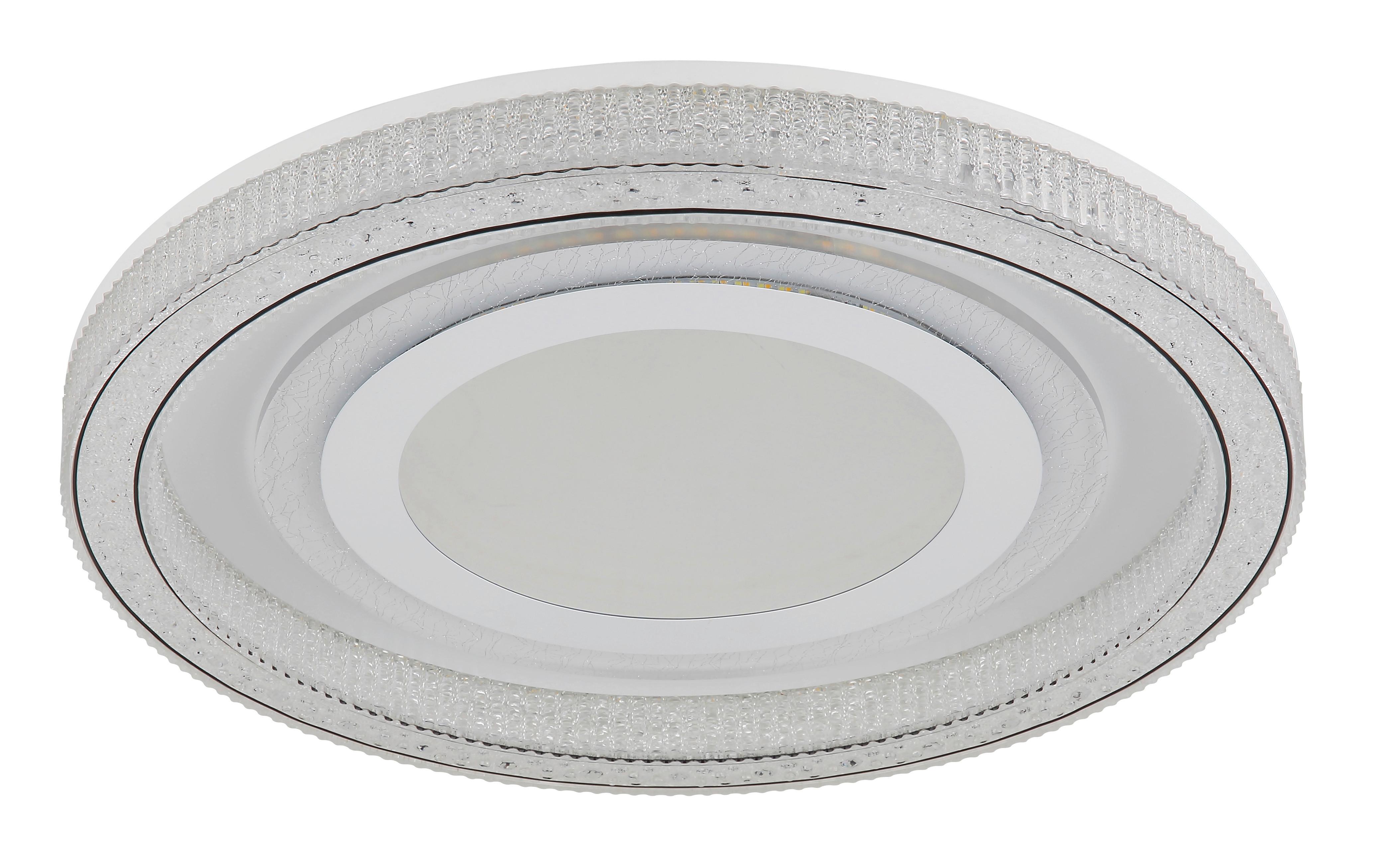 Led Mennyezeti Lámpa 48557-48w Alsuna - fehér/átlátszó, Konventionell, műanyag/fém (48/7cm) - Globo