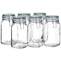 Einmachglas-Set Gothika ca. 1,45l, 6-teilig - Transparent, Basics, Glas (1450ml) - Mäser
