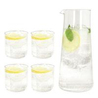 Set Čaša+vrč Set 5/1 Lyra 330ml / 1,5l - prozirno, Moderno, staklo - Tognana