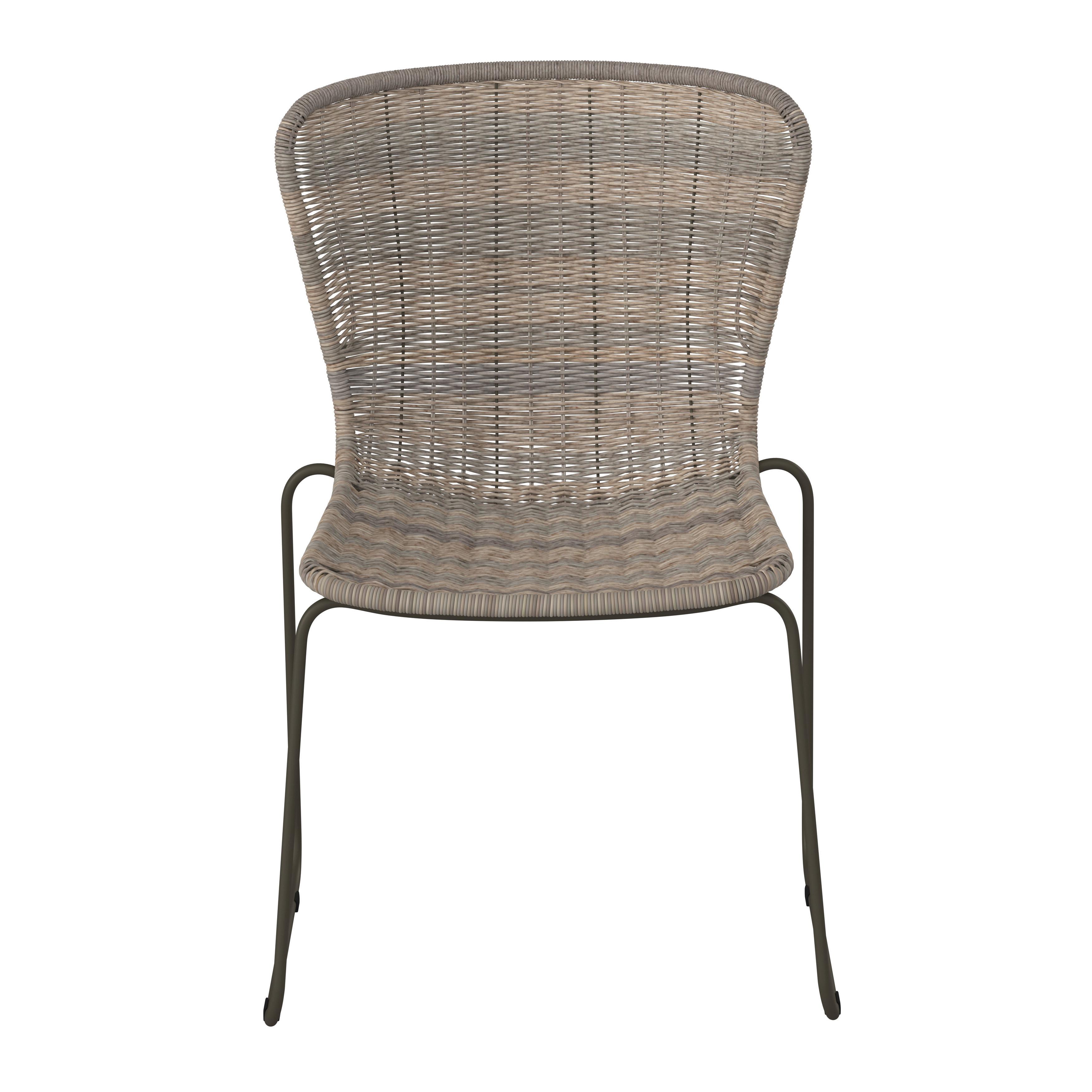 FOTEL SZTAPLOWANY KATALAN  -EXKLUSIV- - szarobrązowy, Design, tworzywo sztuczne/metal (54/83,5/55,5cm) - Ambia Garden
