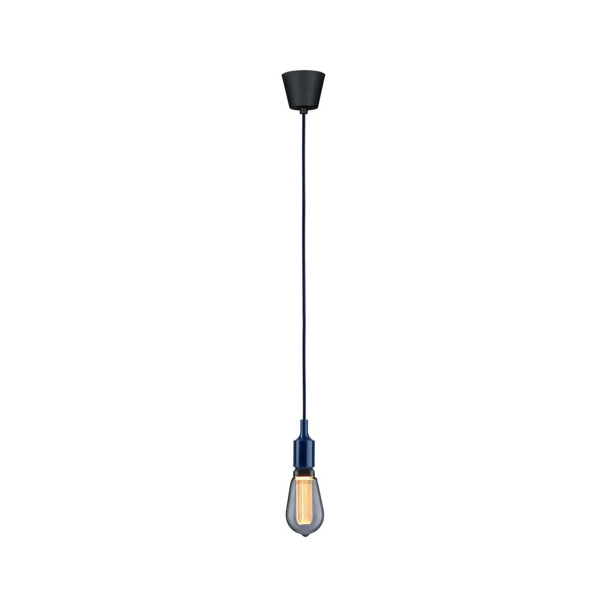 Hängeleuchte Ketil Schwarz/Dunkelblau max. 60 W - Basics (9,0/215cm) - Paulmann