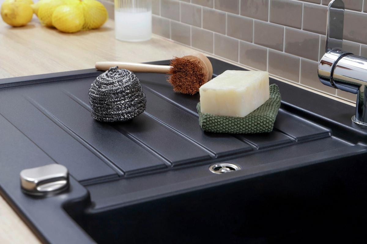 Pomivalno Korito Austin, 86x50cm - črna, Design, kamen (86/21/50cm) - Respekta