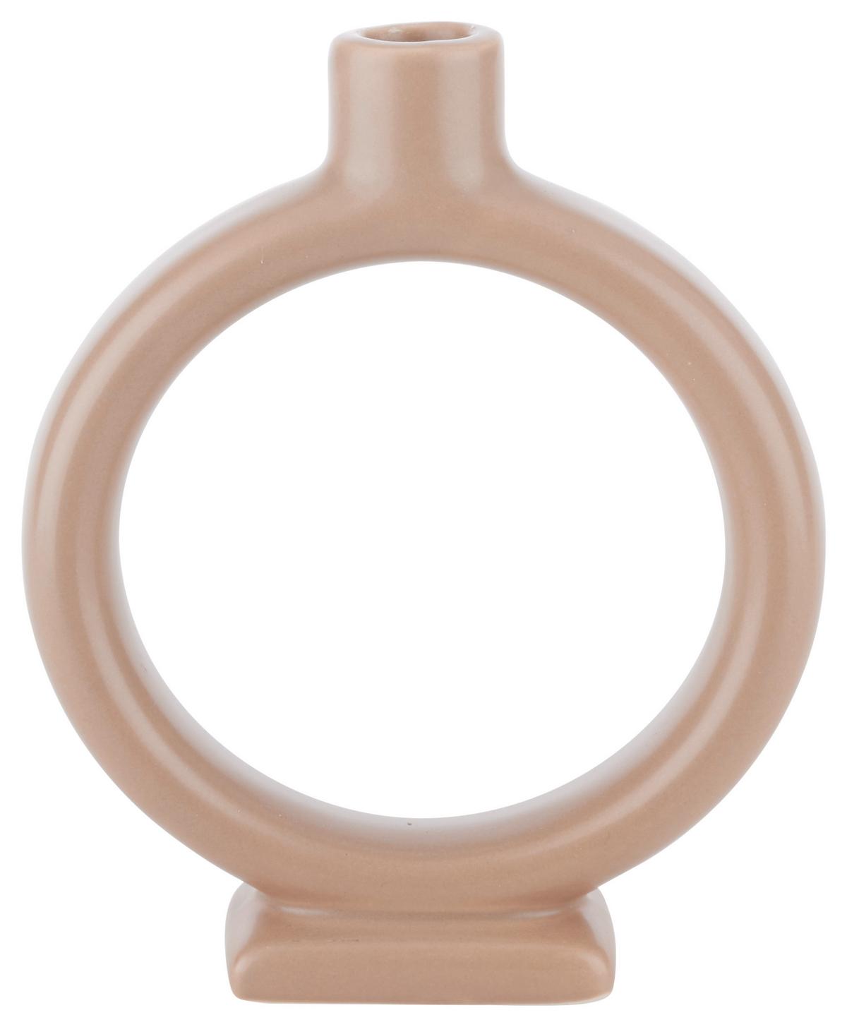 Gyertyatartó Valongo - barna, Basics, kerámia (10,5/14/4,5cm) - Modern Living