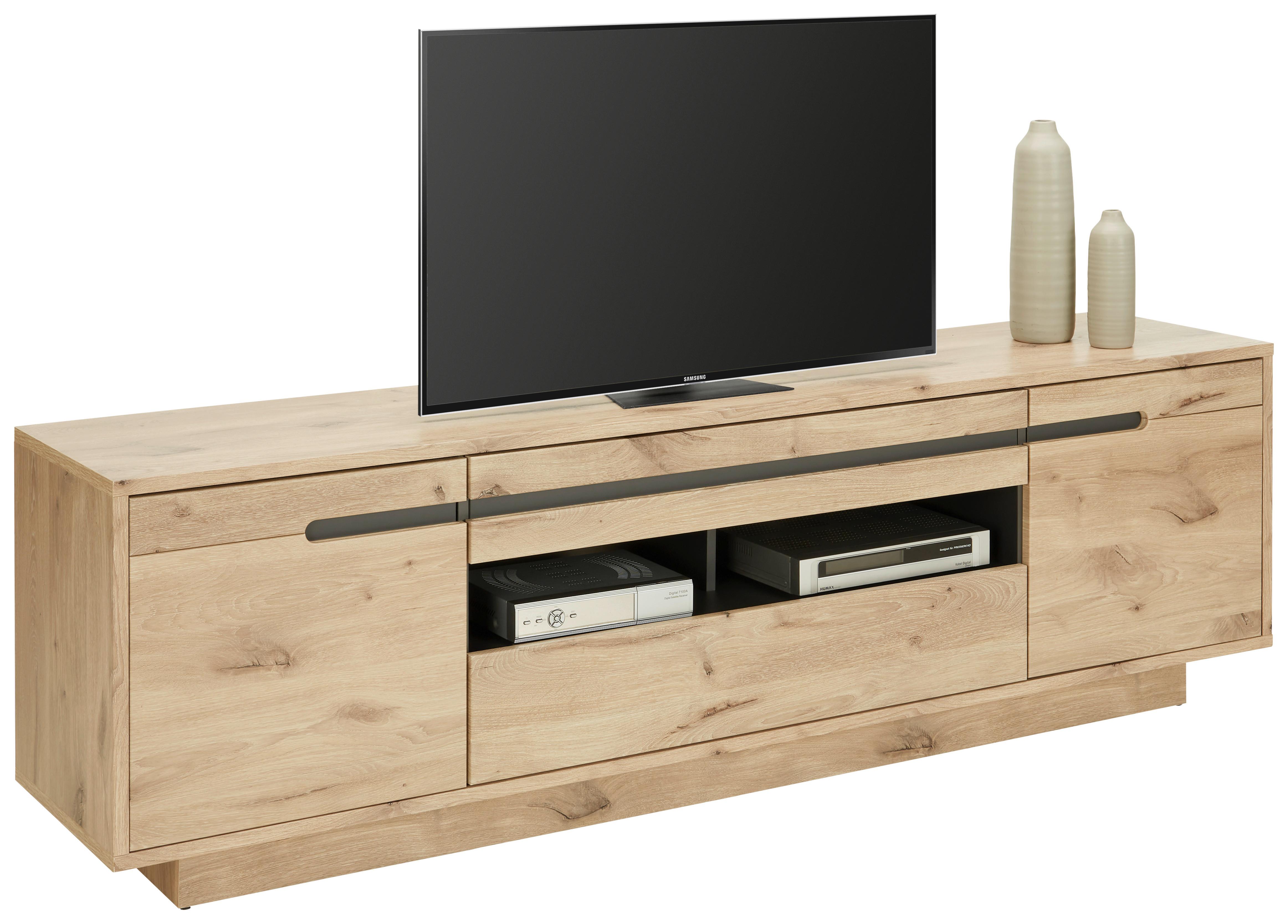 TV-Element Bellano in Naturfarben - MODERN, Holzwerkstoff (205/63/44cm) - Mömax