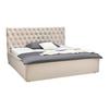 STOPPAD SÄNG KATAR -EXKLUSIV- - beige/svart, Klassisk, textil (200/200cm) - Mömax