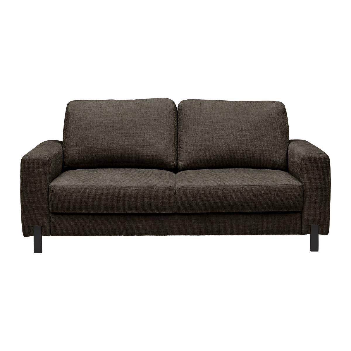 2-Sitzer-Sofa Piega Anthrazit - Anthrazit/Schwarz, MODERN, Textil/Metall (189/66-87/96cm) - Mömax