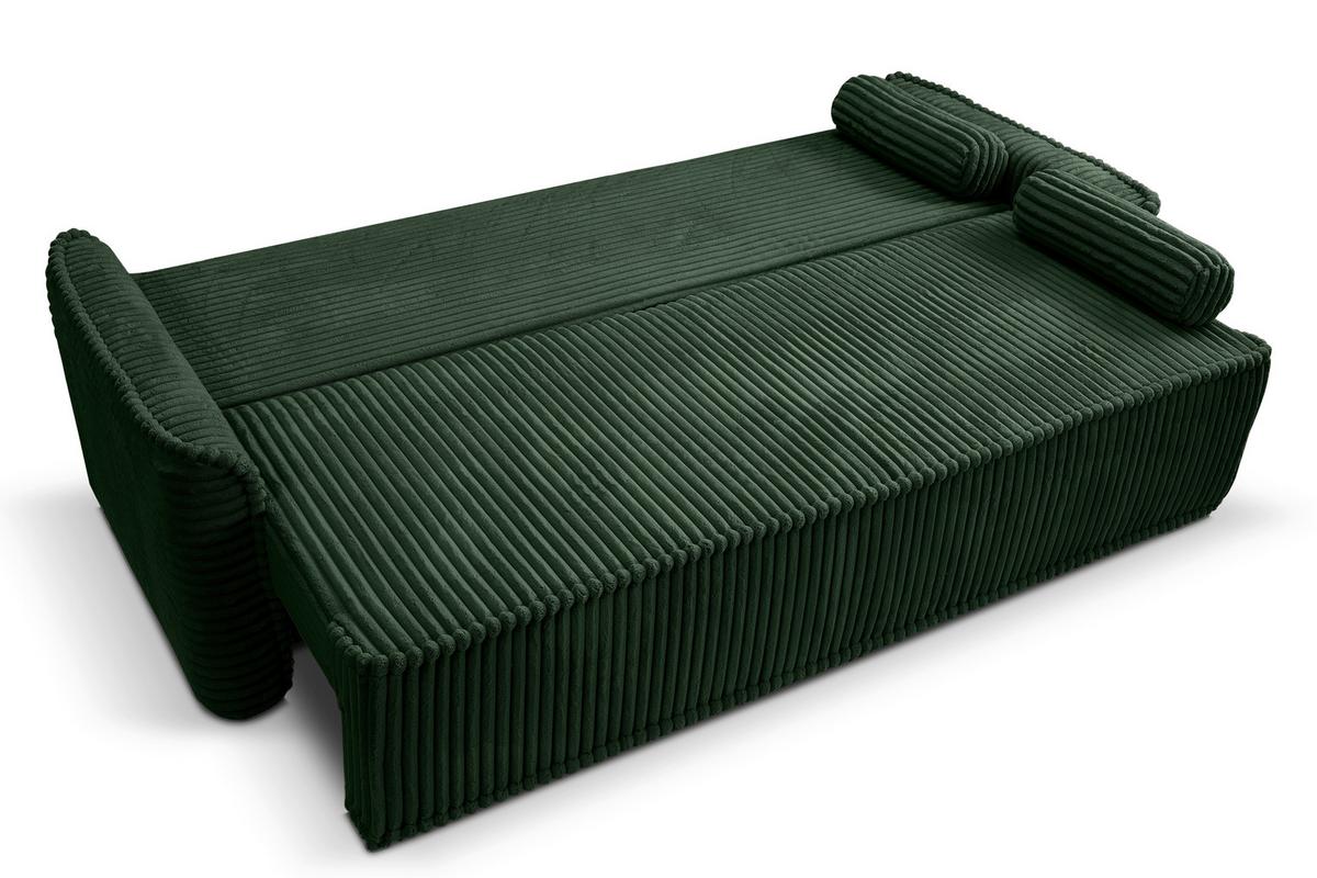 Schlafsofa Grubs Smaragdgrün - Smaragdgrün/Schwarz, Basics, Holz/Kunststoff (225/96/93cm) - MID.YOU