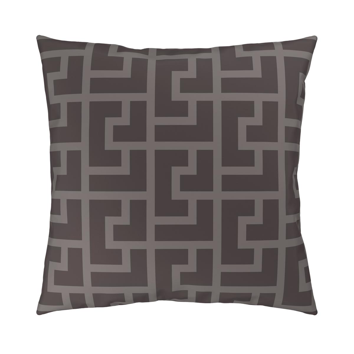 Bettwäsche Mäander XXL Graubraun ca. 200x200cm - Graubraun, ROMANTIK / LANDHAUS, Textil (200/200cm) - Mömax