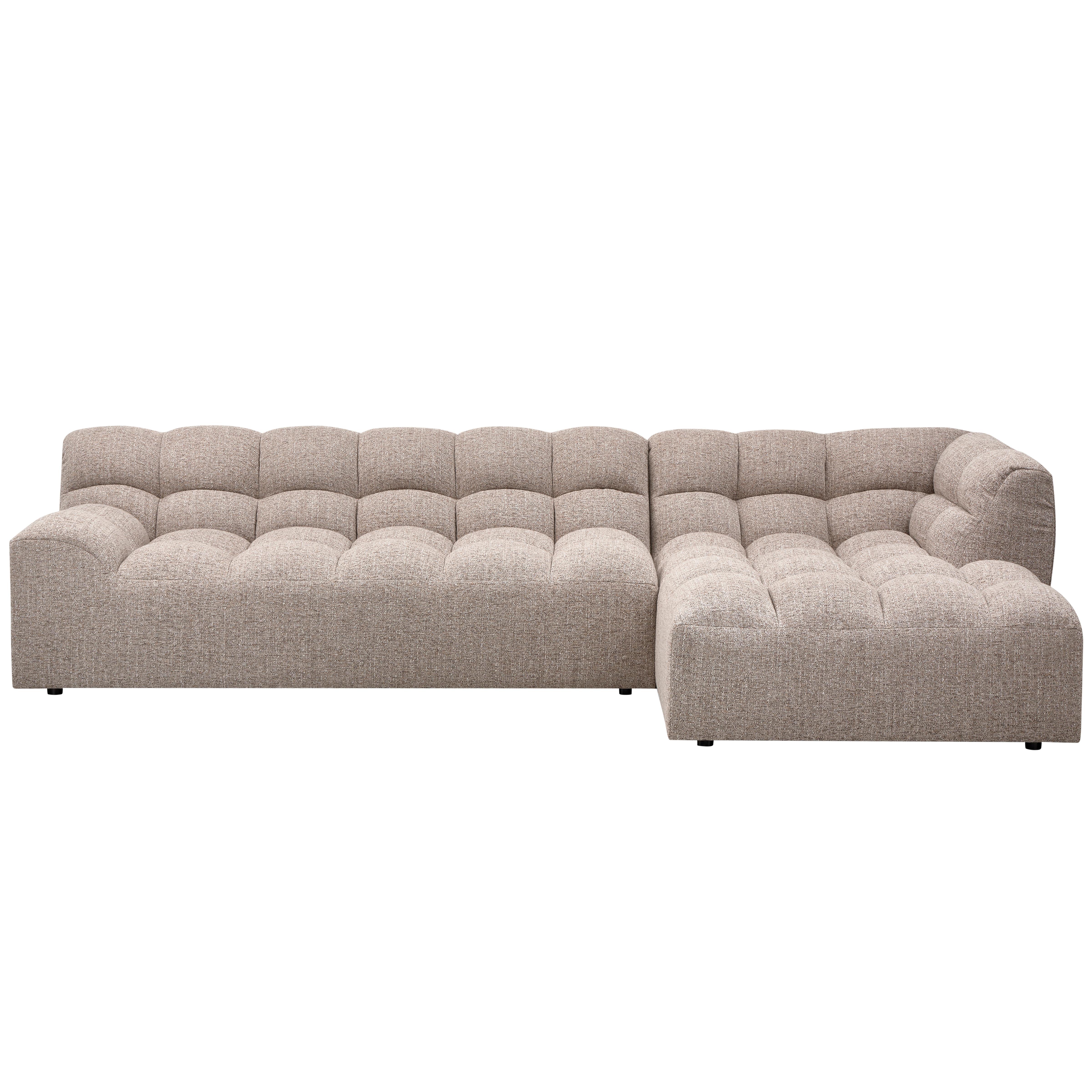 ECKSOFA Allure Braun S: 324x165cm - Schwarz/Braun, Design, Kunststoff/Textil (324/165cm) - Livetastic