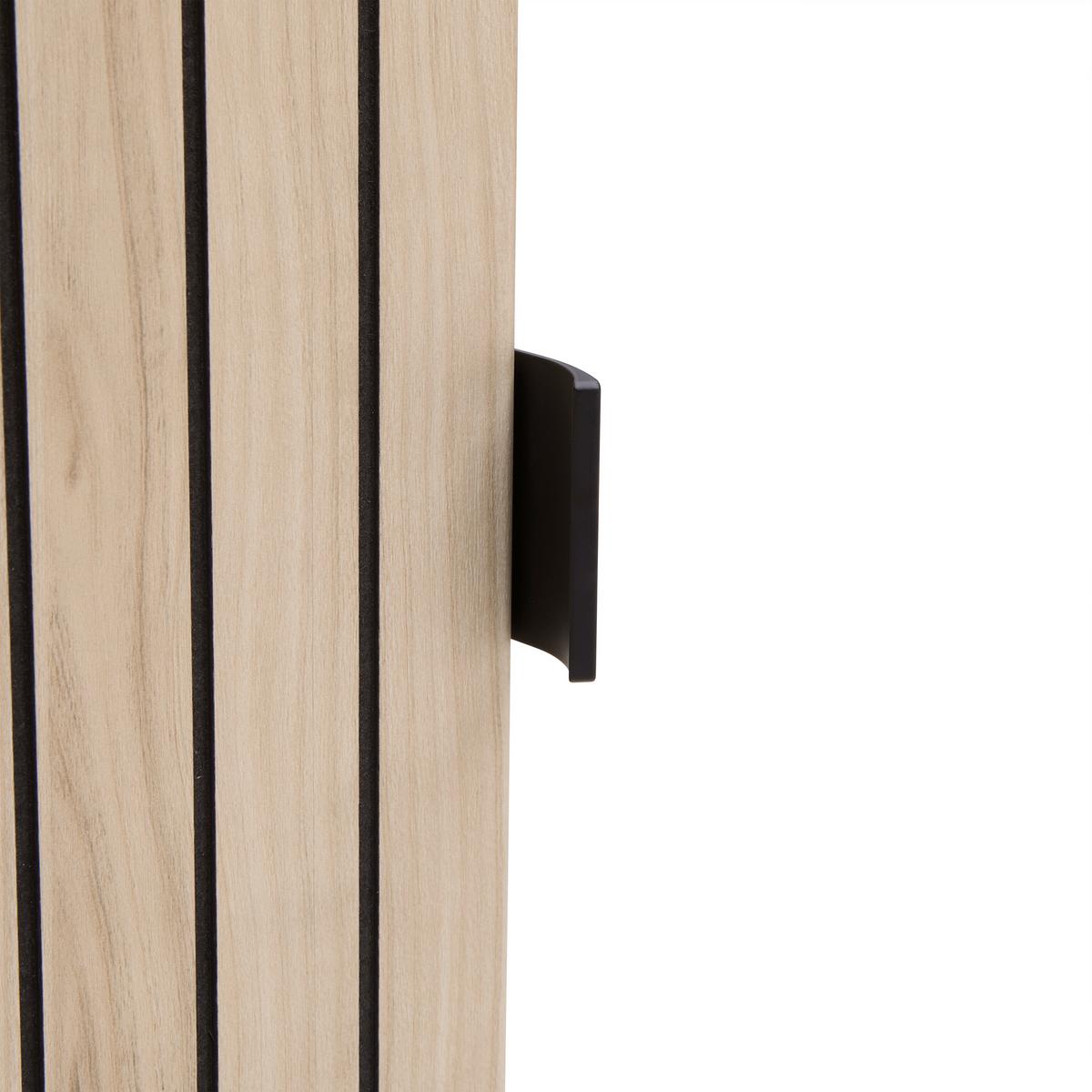 Garderobenschrank Pisa Taupe/Eichefarben - Taupe/Eichefarben, MODERN, Holzwerkstoff/Metall (55/202/38cm) - Mömax