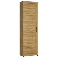 Garderobna Omara Cortina, Barva Hrasta - črna/barve hrasta, Trend, kovina/umetna masa (58/195/37cm)