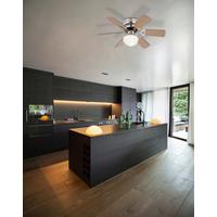 Deckenventilator Ugo max. 60 Watt - Buchefarben, Basics, Holz/Metall (76/28cm) - Globo