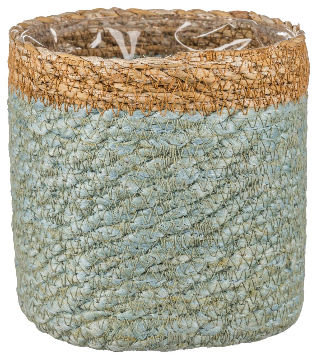 Kaspó Kalkutta I - zsályazöld, Konventionell, természetes anyagok (12/12cm) - Modern Living