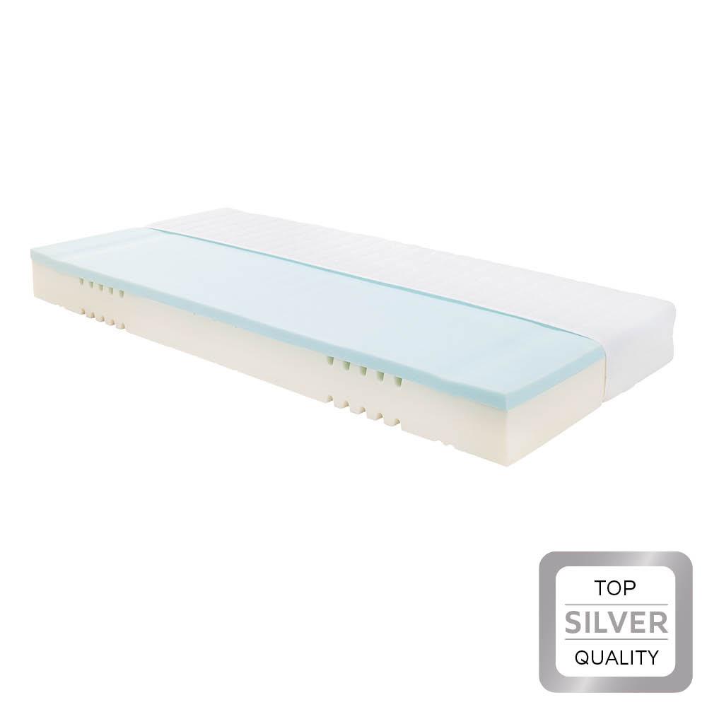 Gelschaummatratze Gel One 20 ca. 100/200cm - Weiss, Textil (100/200cm) - Premium Living