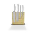 Bloc Cuțite Invisible - culoare inox/culoare natur, Modern, lemn/metal - Modern Living Bloc Cuțite Invisible - culoare inox/culoare natur, Modern, lemn/metal - Modern Living