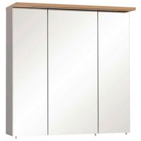 Omara Z Ogledalom Jelda, Siva, Osvetlitev - platinaste barve/srebrne barve, Moderno, kovina/steklo (70,4/72,3/23,7cm) - Stylife
