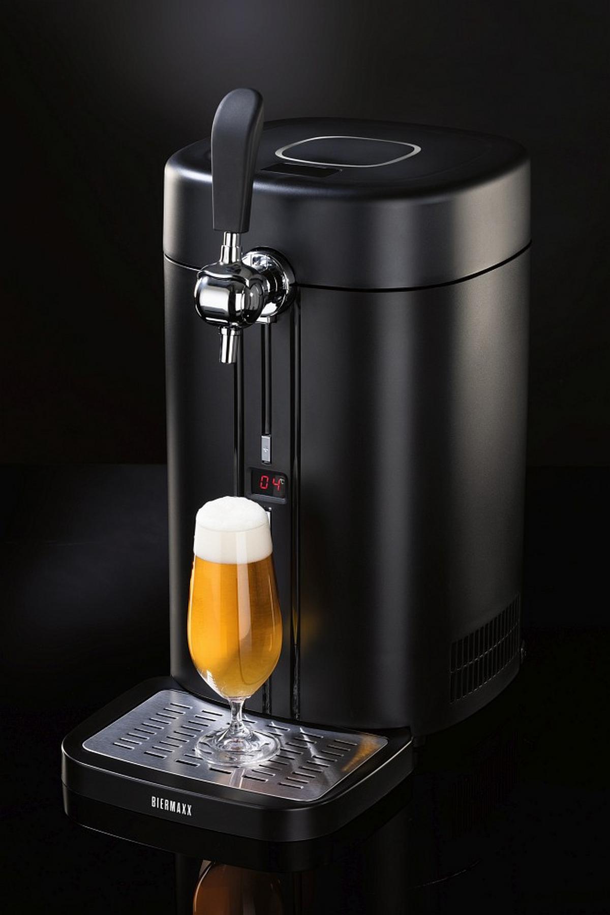 MASZYNA DO NALEWANIA PIWA BIER MAXX - kolor srebrny/czarny, Basics, tworzywo sztuczne (26,4/41/52,6cm)