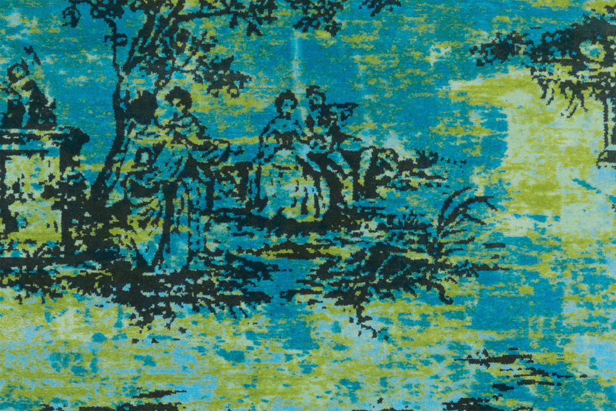 Vintage-teppich Vintage 5206 Türkis 170x240 - Türkis, Basics, Textil (170/240cm) - Kayoom
