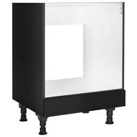 Herdumbauschrank Touch Schwarz - Schwarz, MODERN, Holzwerkstoff (60/87/56cm) - Nobilia