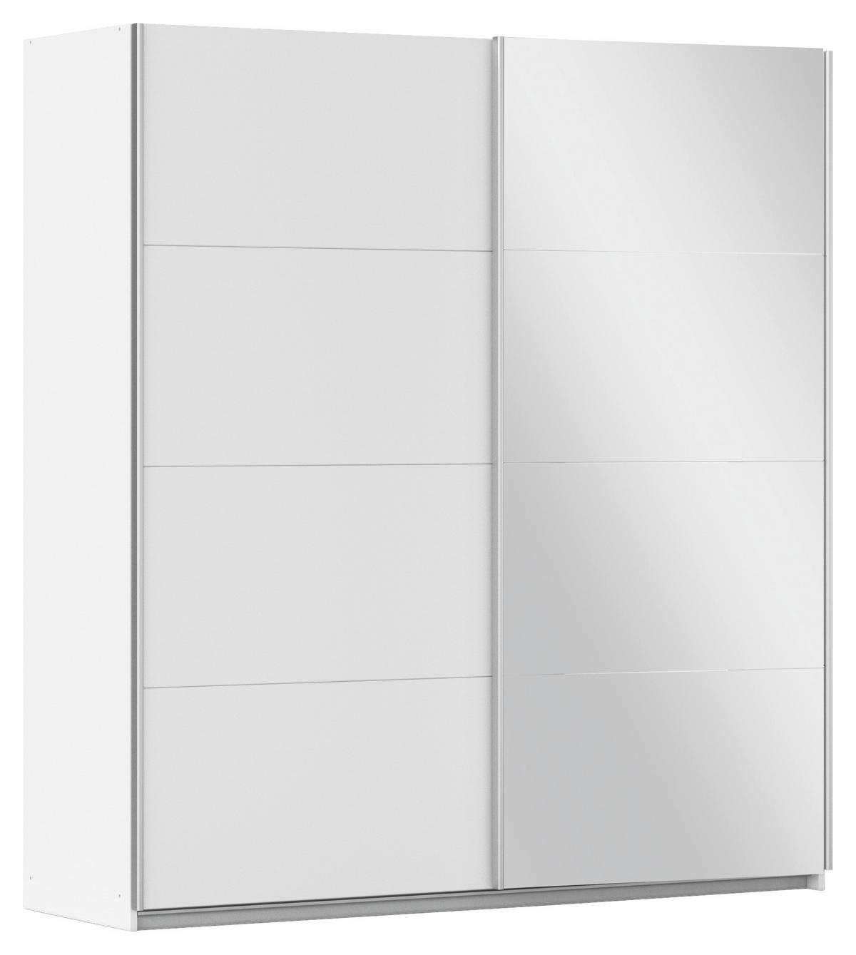 Ormar S Kliznim Vratima Subito - bijela/boje aluminija, Moderno, drvni materijal/metal (181/197/61cm) - Modern Living