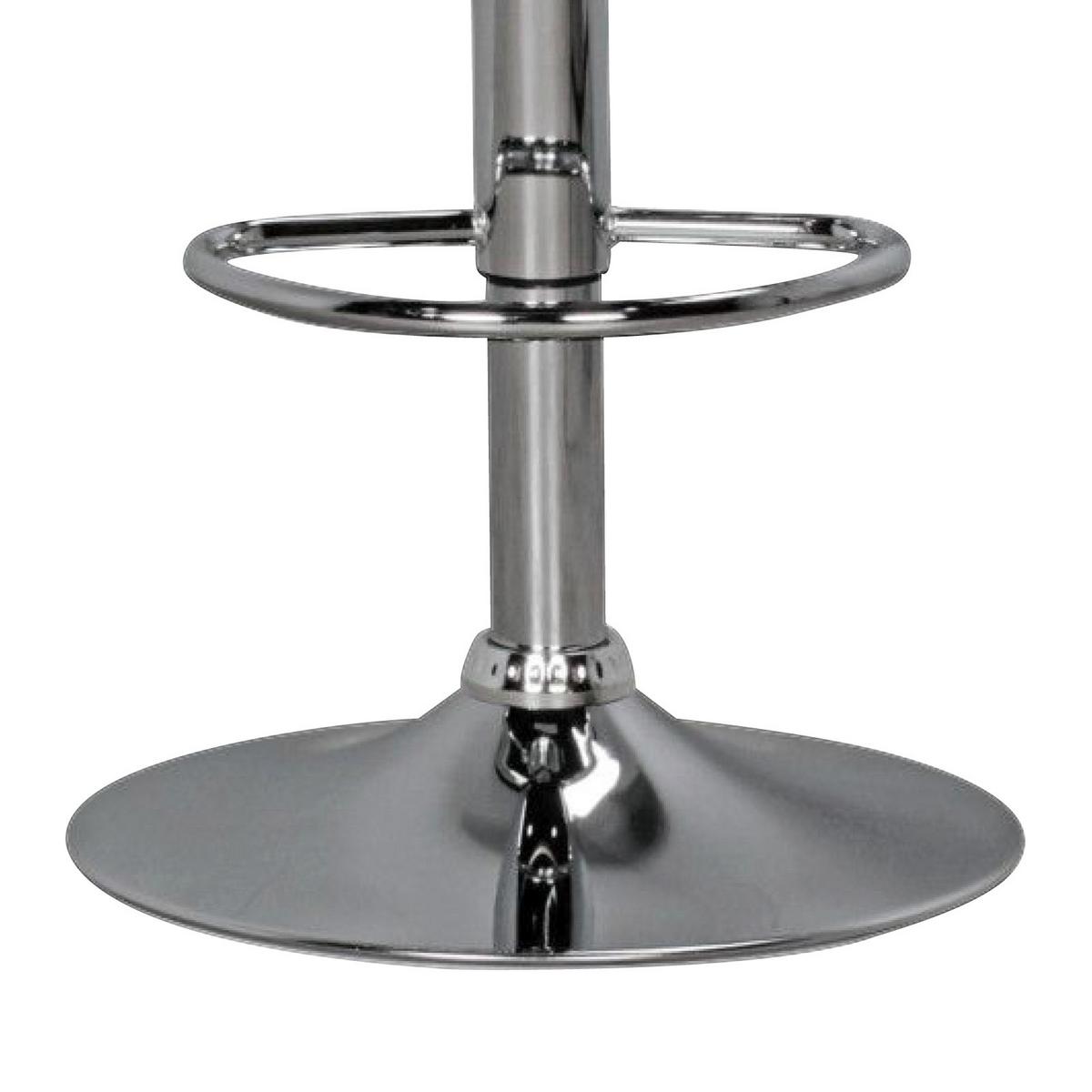 Barski Stol Korsika - barve kroma/črna, Moderno, kovina/umetna masa (40/104/40cm) - MID.YOU