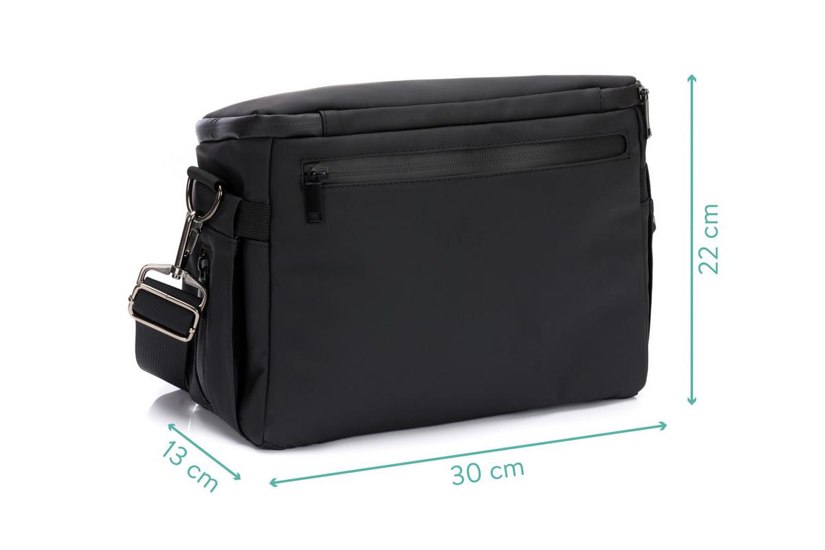 ORGANIZER DO SPACERÓWKI LU6097-06 - czarny, Basics, tkanina (28/17/12cm) - Jimmylee