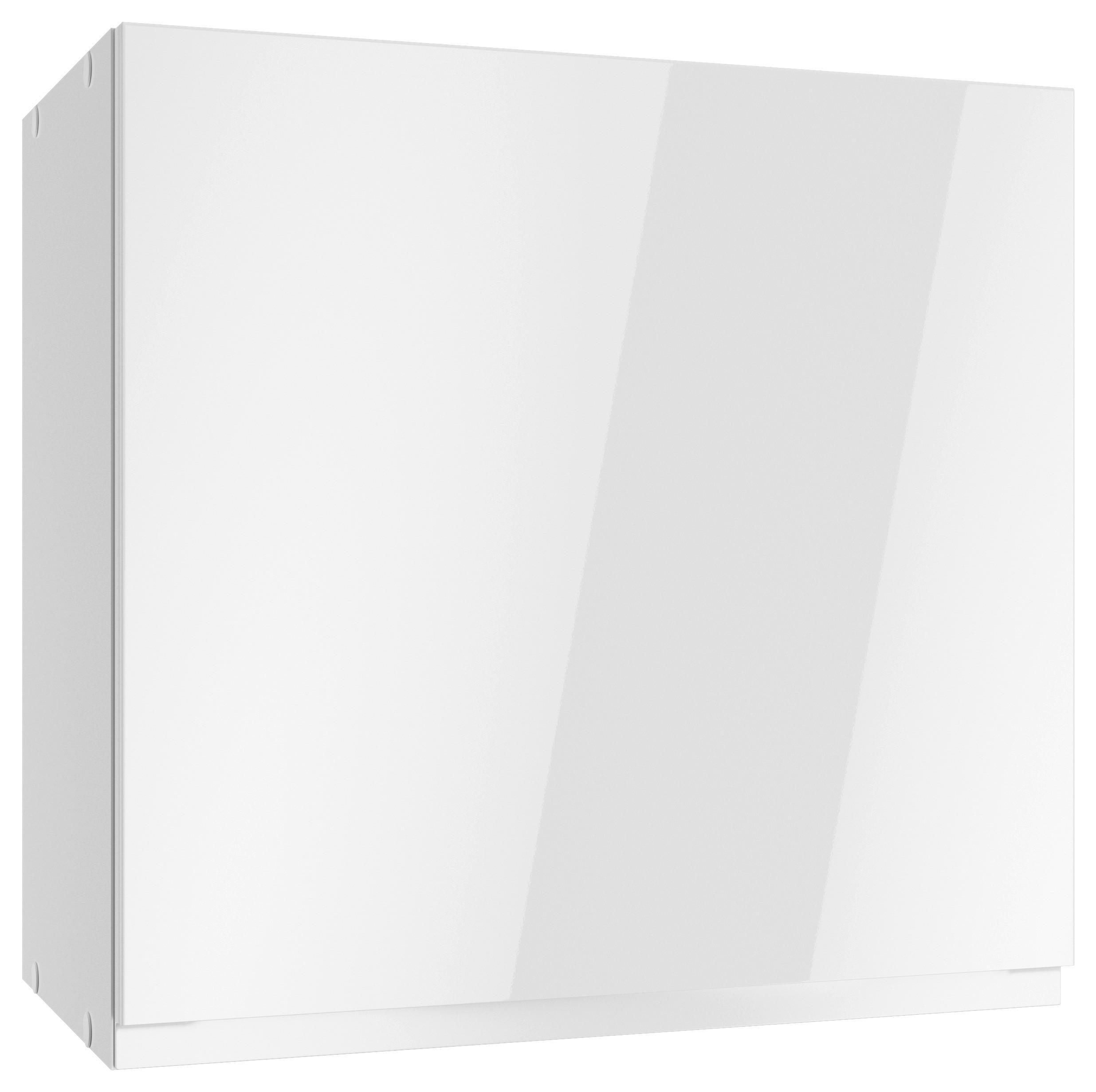 Küchenoberschrank Monza ca. 60x57 cm Weiß - Weiß Hochglanz/Weiß, LIFESTYLE, Holzwerkstoff (60/57/34cm) - Held