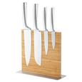 Bloc Cuțite Invisible - culoare inox/culoare natur, Modern, lemn/metal - Modern Living Bloc Cuțite Invisible - culoare inox/culoare natur, Modern, lemn/metal - Modern Living