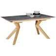Esstisch in Eichefarben - Schieferfarben/Eichefarben, MODERN, Holz/Kunststoff (160/76/90cm) - Premium Living Esstisch in Eichefarben - Schieferfarben/Eichefarben, MODERN, Holz/Kunststoff (160/76/90cm) - Premium Living